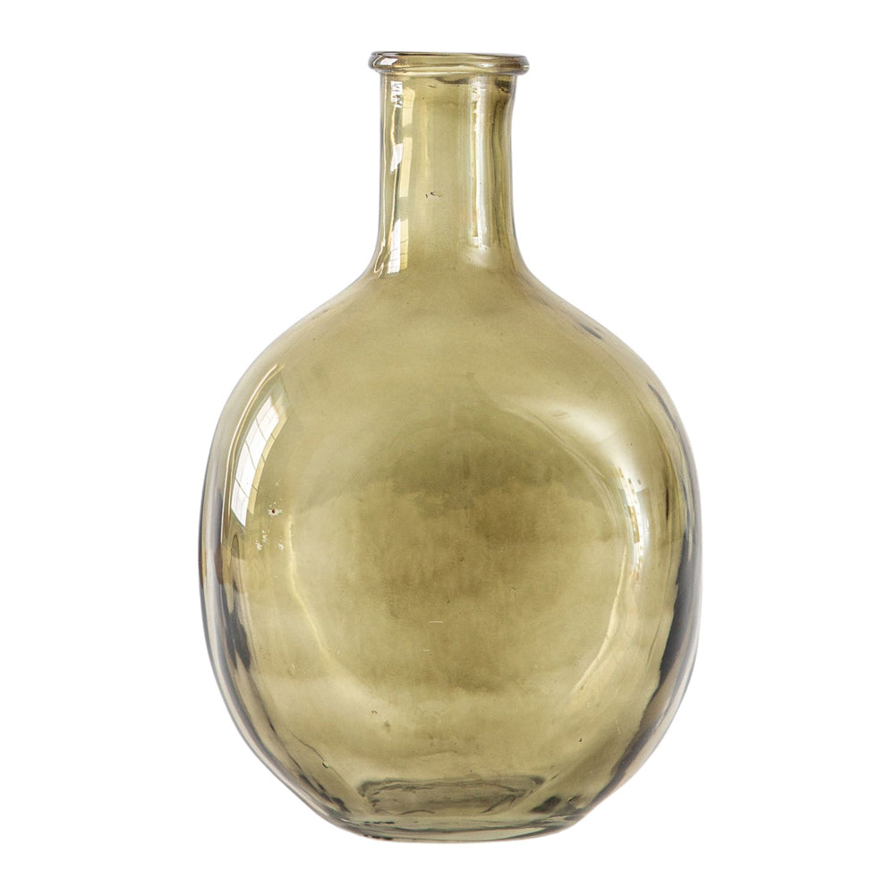 Product photograph of Gallery Interiors Zeman Bottle Vase Green Small from Olivia's.