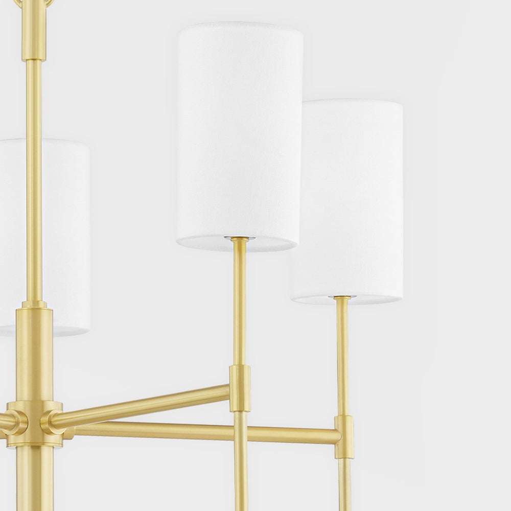 Product photograph of Hudson Valley Lighting Olivia 5 Light Chandelier Aged Brass from Olivia's.