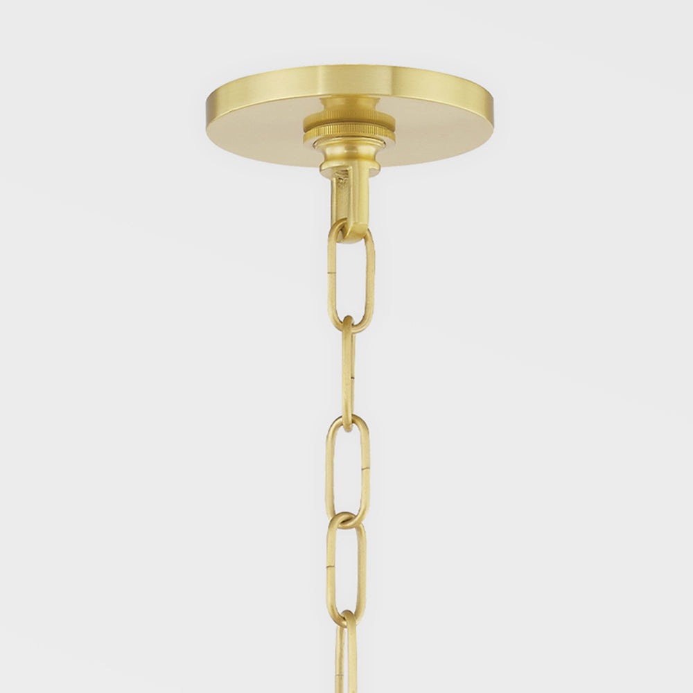 Product photograph of Hudson Valley Lighting Olivia 5 Light Chandelier Aged Brass from Olivia's.