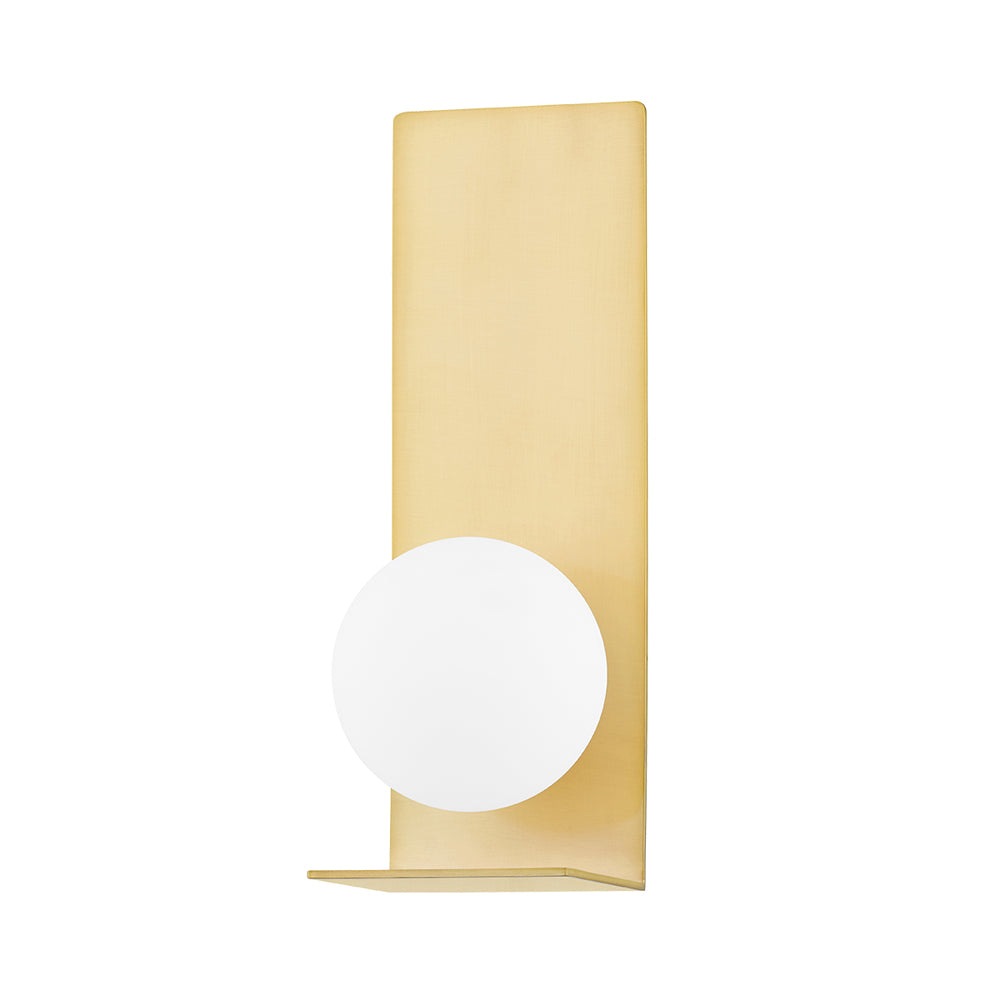 Product photograph of Hudson Valley Lighting Lani Wall Sconce Aged Brass from Olivia's