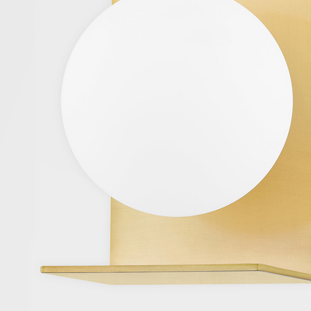 Product photograph of Hudson Valley Lighting Lani Wall Sconce Aged Brass from Olivia's.