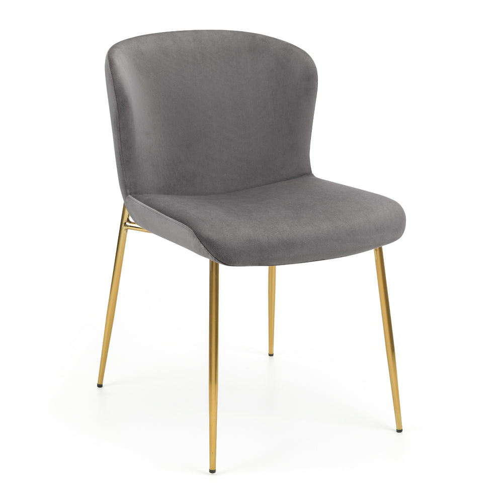 Product photograph of Olivia S Set Of 2 Harris Dining Chairs In Grey from Olivia's.