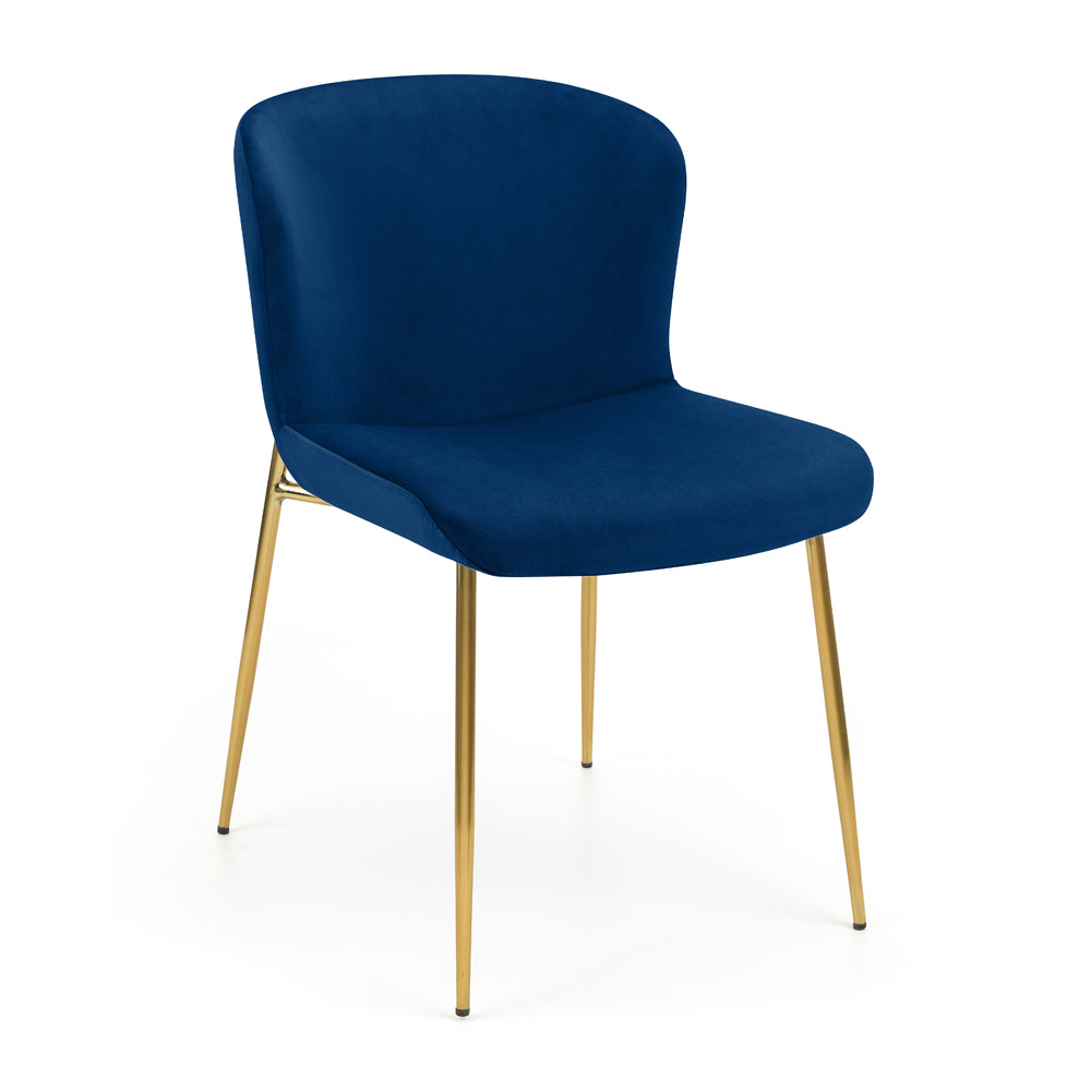 Product photograph of Olivia S Set Of 2 Harris Dining Chairs In Blue from Olivia's.
