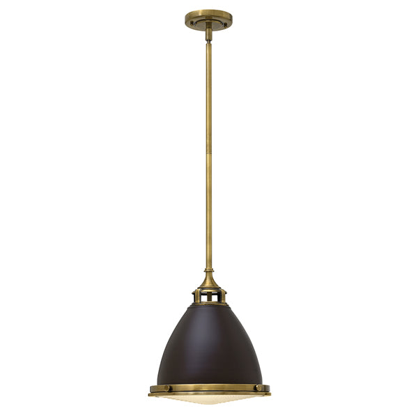 Product photograph of Elstead Amelia 1 Light Pendant Buckeye Bronze And Restoration Bronze from Olivia's