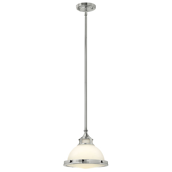 Product photograph of Elstead Amelia 1 Light Pendant Mini Chrome Small from Olivia's