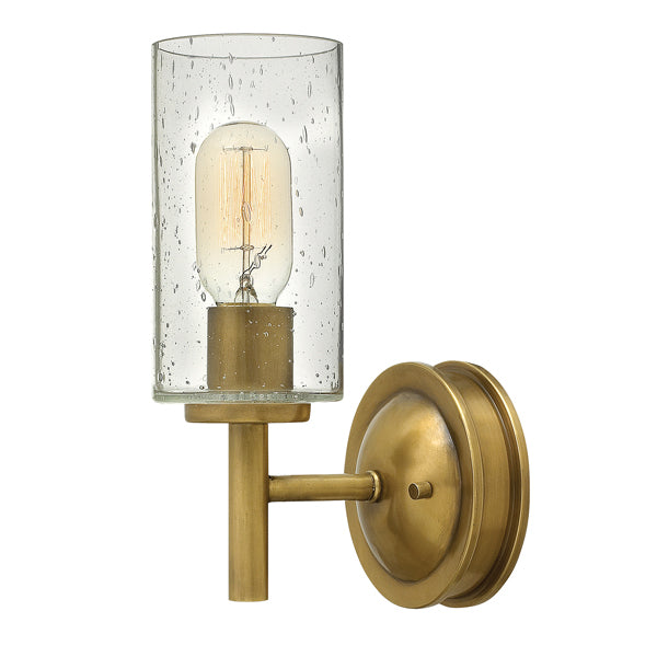 Elstead Collier 1 Light Wall Light Heritage Brass