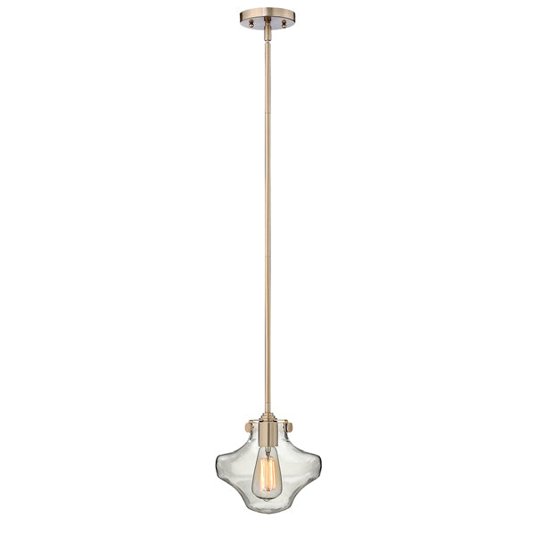 Elstead Congress 1 Light Pendant Brushed Caramel Style B