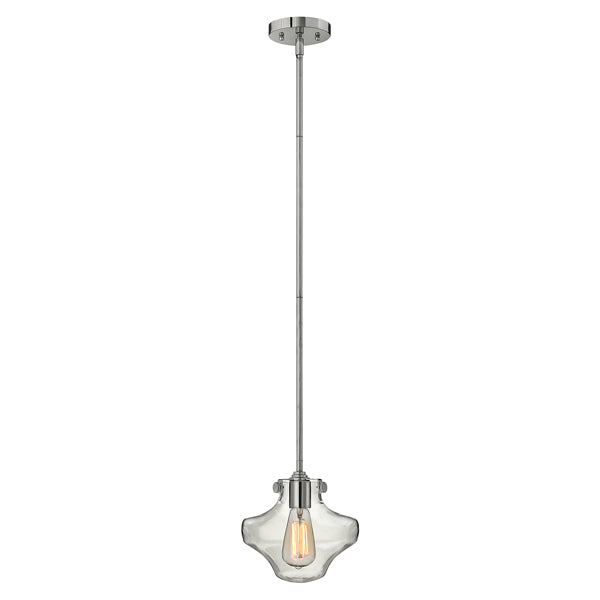 Elstead Congress 1 Light Pendant Chrome Style B