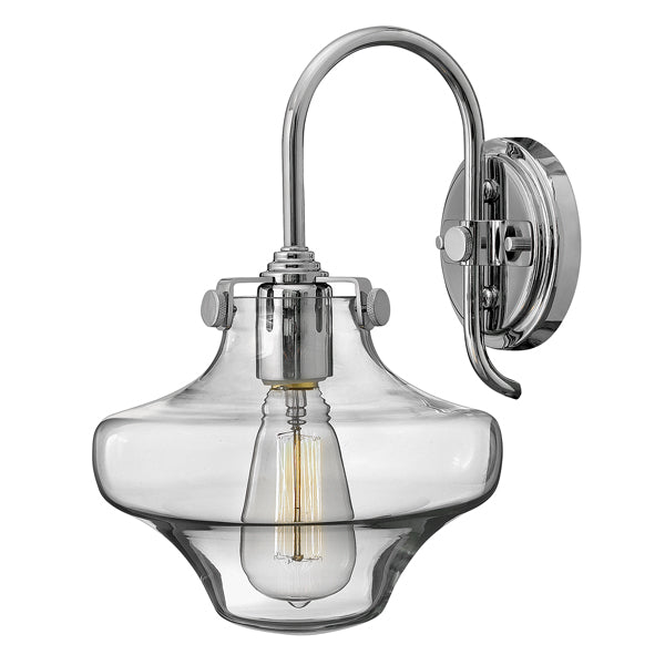 Product photograph of Elstead Congress 1 Light Wall Light Chrome Style B from Olivia's