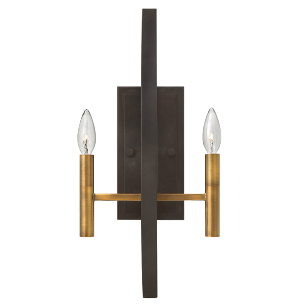 Product photograph of Elstead Euclid 2 Light Wall Light Spanish Bronze from Olivia's