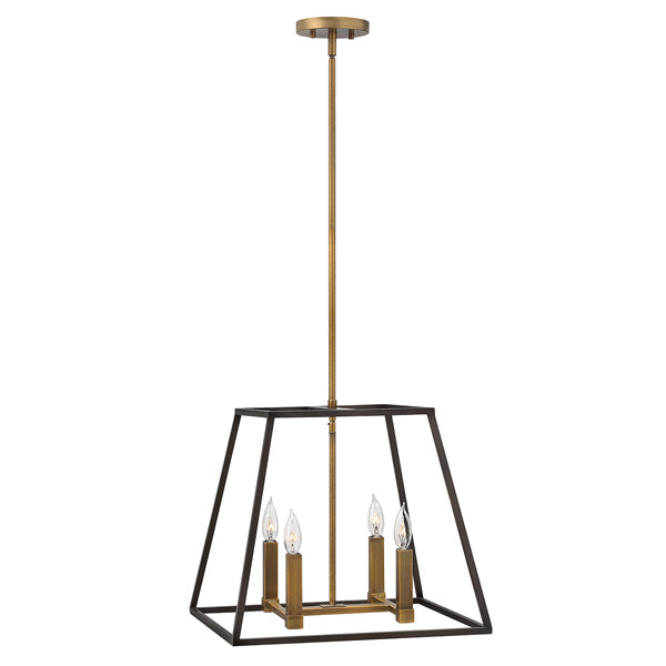 Elstead Fu Lighton 4 Light Pendant Bronze