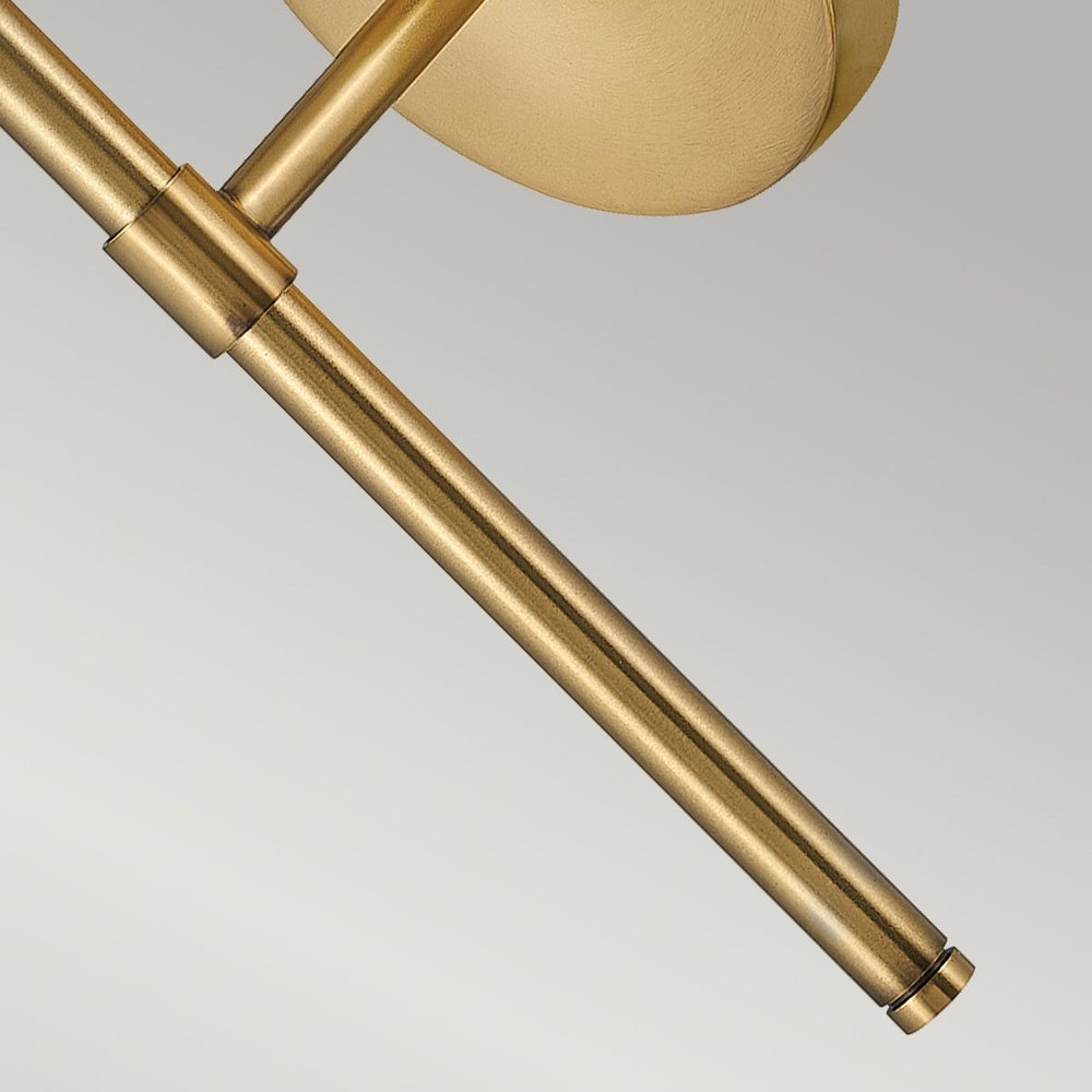 Product photograph of Hinkley Hollis 1 Light Opal Glass Wall Light In Brass from Olivia's.