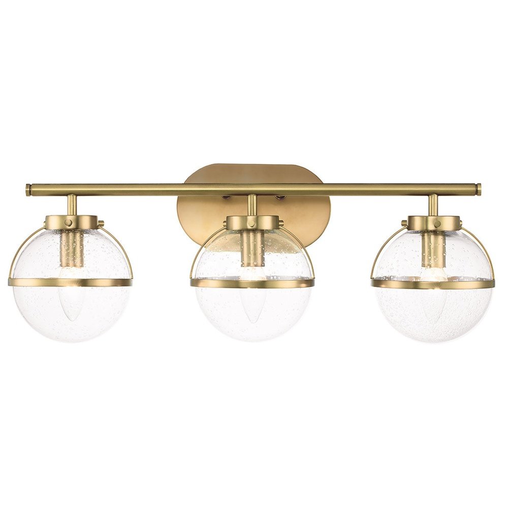 Product photograph of Hinkley Hollis 3 Light Wall Light In Brass Opal Glass from Olivia's