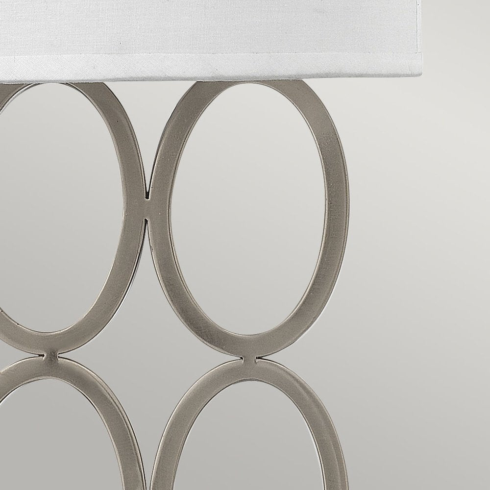 Product photograph of Hinkley Jules 2 Light Wall Light In Brushed Nickel from Olivia's.