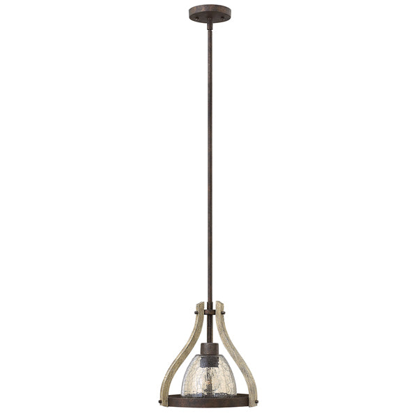 Elstead Middlefield 1 Light Pendant Iron Rust