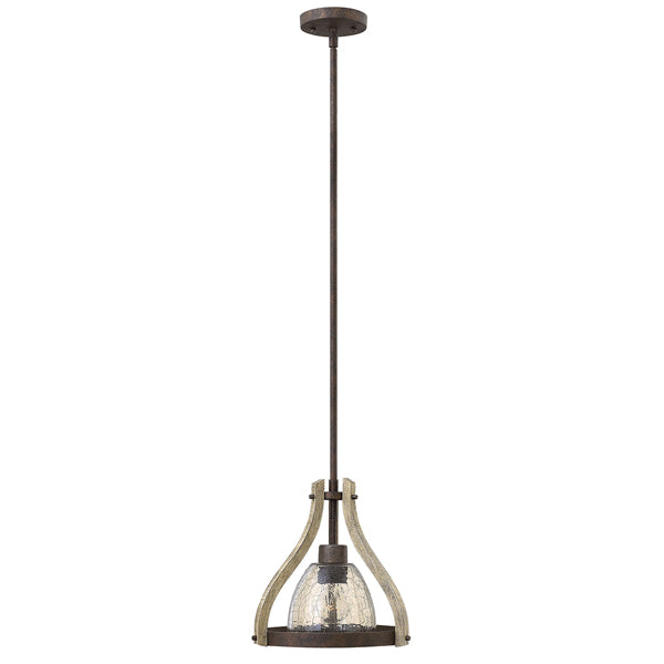 Product photograph of Elstead Middlefield 1 Light Pendant Iron Rust from Olivia's