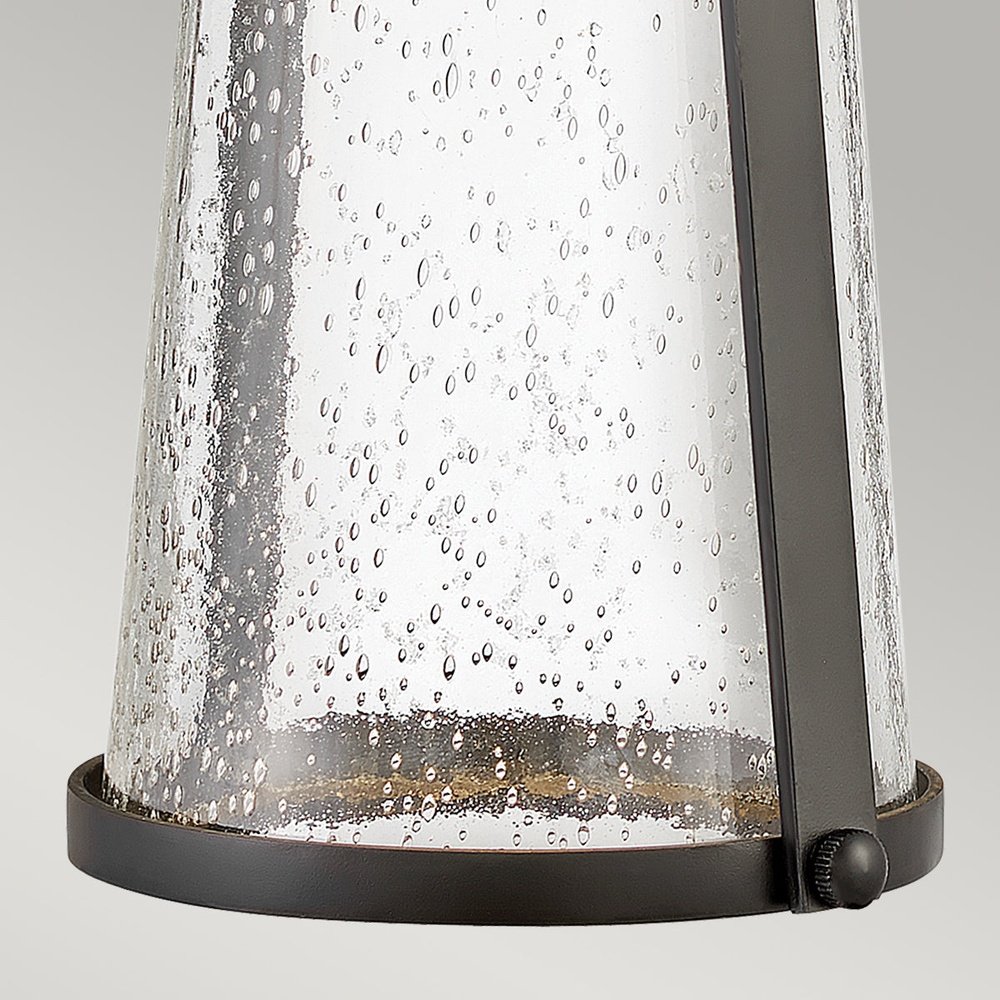 Product photograph of Hinkley Miles 1 Light Wall Lantern In Black from Olivia's.