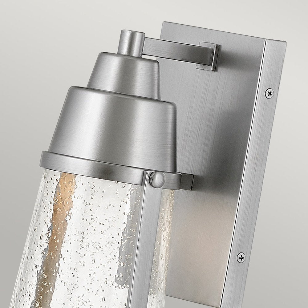 Product photograph of Hinkley Miles 1 Light Wall Lantern In Satin Nickel from Olivia's.