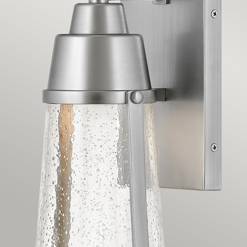 Product photograph of Hinkley Miles 1 Light Wall Lantern In Satin Nickel from Olivia's.