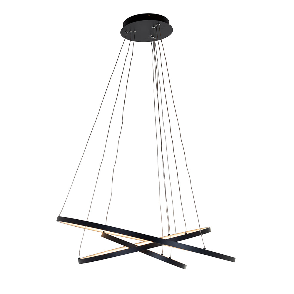 Product photograph of Richmond Amira Hanging Lamp In Black from Olivia's