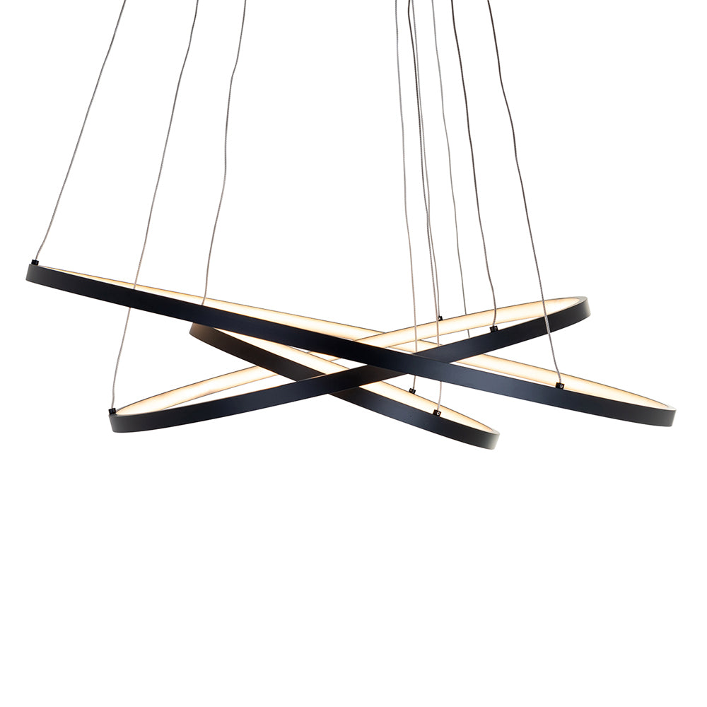 Product photograph of Richmond Amira Hanging Lamp In Black from Olivia's.