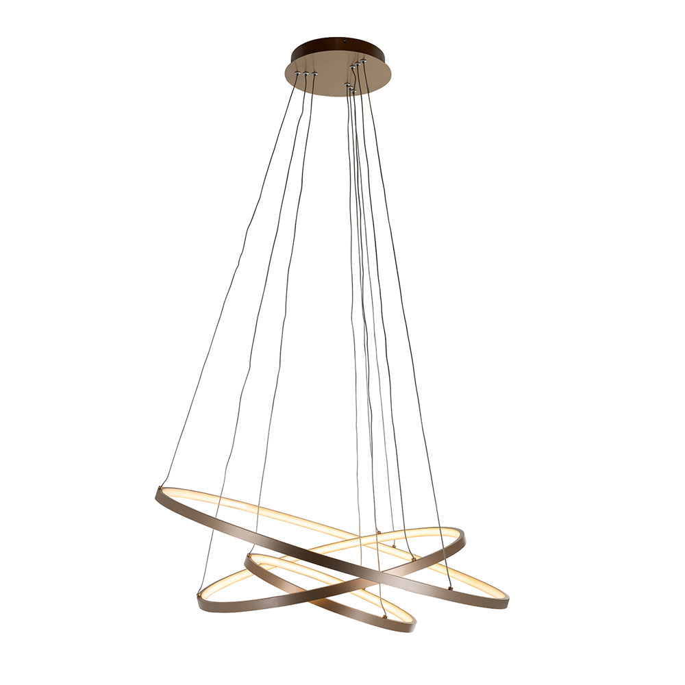 Product photograph of Richmond Amira Hanging Lamp In Gold from Olivia's