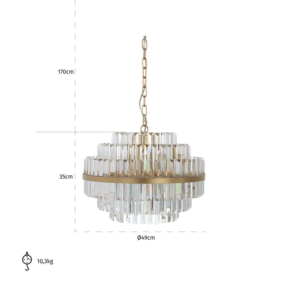 Product photograph of Richmond Desire Hanging Lamp from Olivia's.