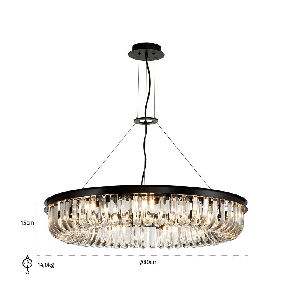 Product photograph of Richmond Aleez Hanging Lamp from Olivia's.