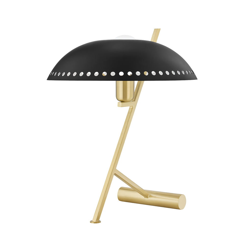 Product photograph of Hudson Valley Lighting Landis Table Lamp Aged Brass And Black from Olivia's