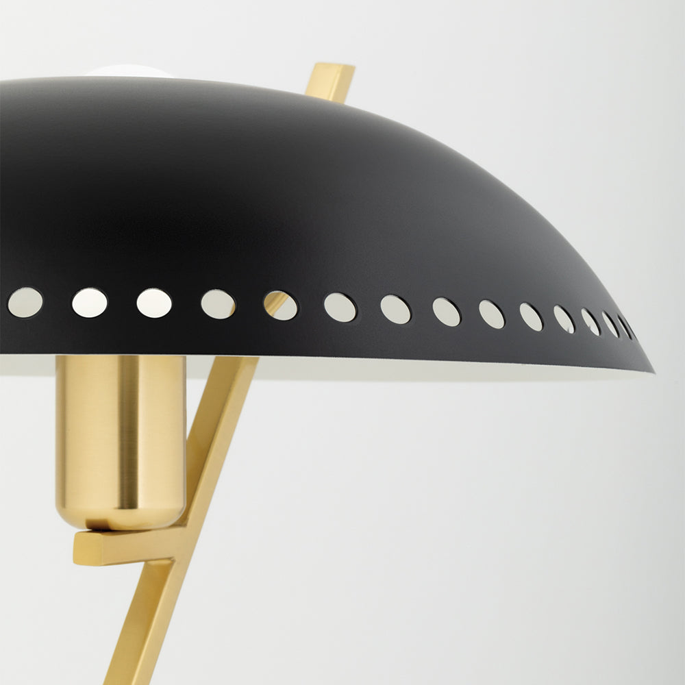 Product photograph of Hudson Valley Lighting Landis Table Lamp Aged Brass And Black from Olivia's.
