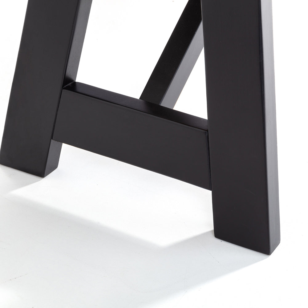Product photograph of Olivia S Hoxton Dining Bench In Black Oak from Olivia's.