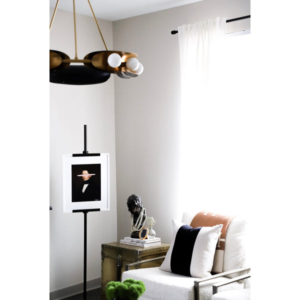 Product photograph of Hudson Valley Lighting Hopper Solid Brass 9lt Chandelier from Olivia's.