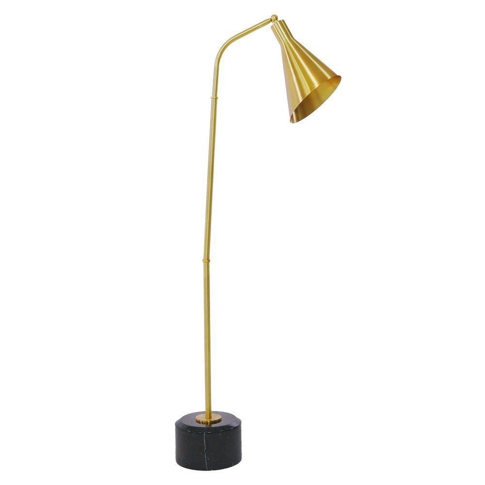 Product photograph of Hudson Valley Lighting Stanton Steel 1 Light Floor Lamp from Olivia's.