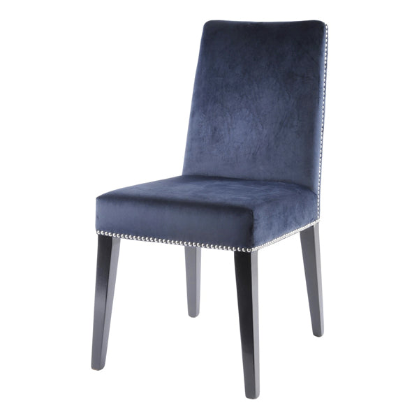 Product photograph of Libra Mayfair Midnight Dining Chair Navy Outlet from Olivia's