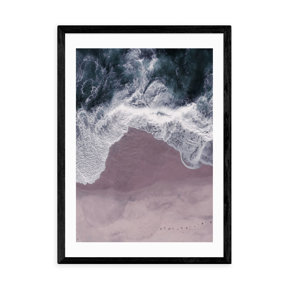 Product photograph of Sands Of Lavender By Ingrid Beddoes - A3 Black Framed Art Print from Olivia's.