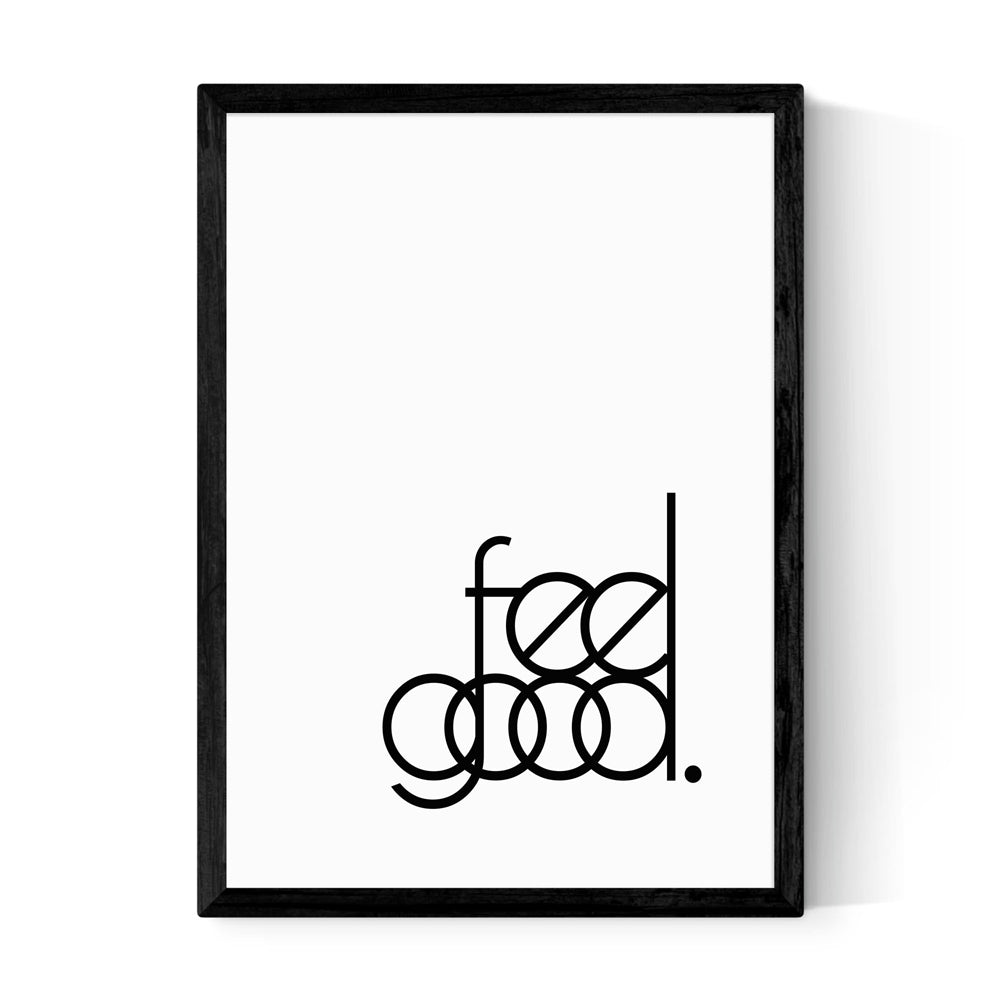 Product photograph of Feel Good By Inoui By Inoui - A2 Black Framed Art Print from Olivia's