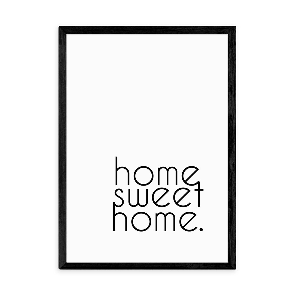 Product photograph of Home Sweet Home By Inoui - A3 Black Framed Art Print from Olivia's