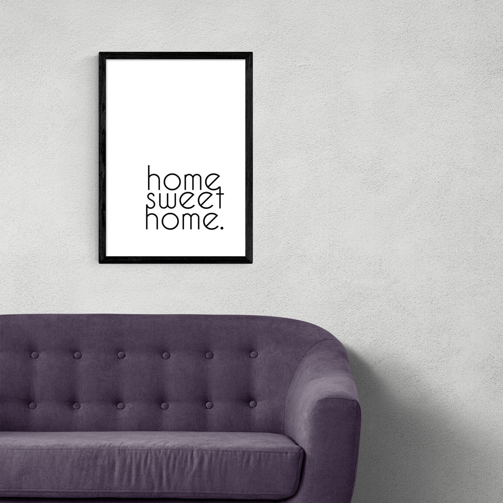 Product photograph of Home Sweet Home By Inoui - A3 Black Framed Art Print from Olivia's.