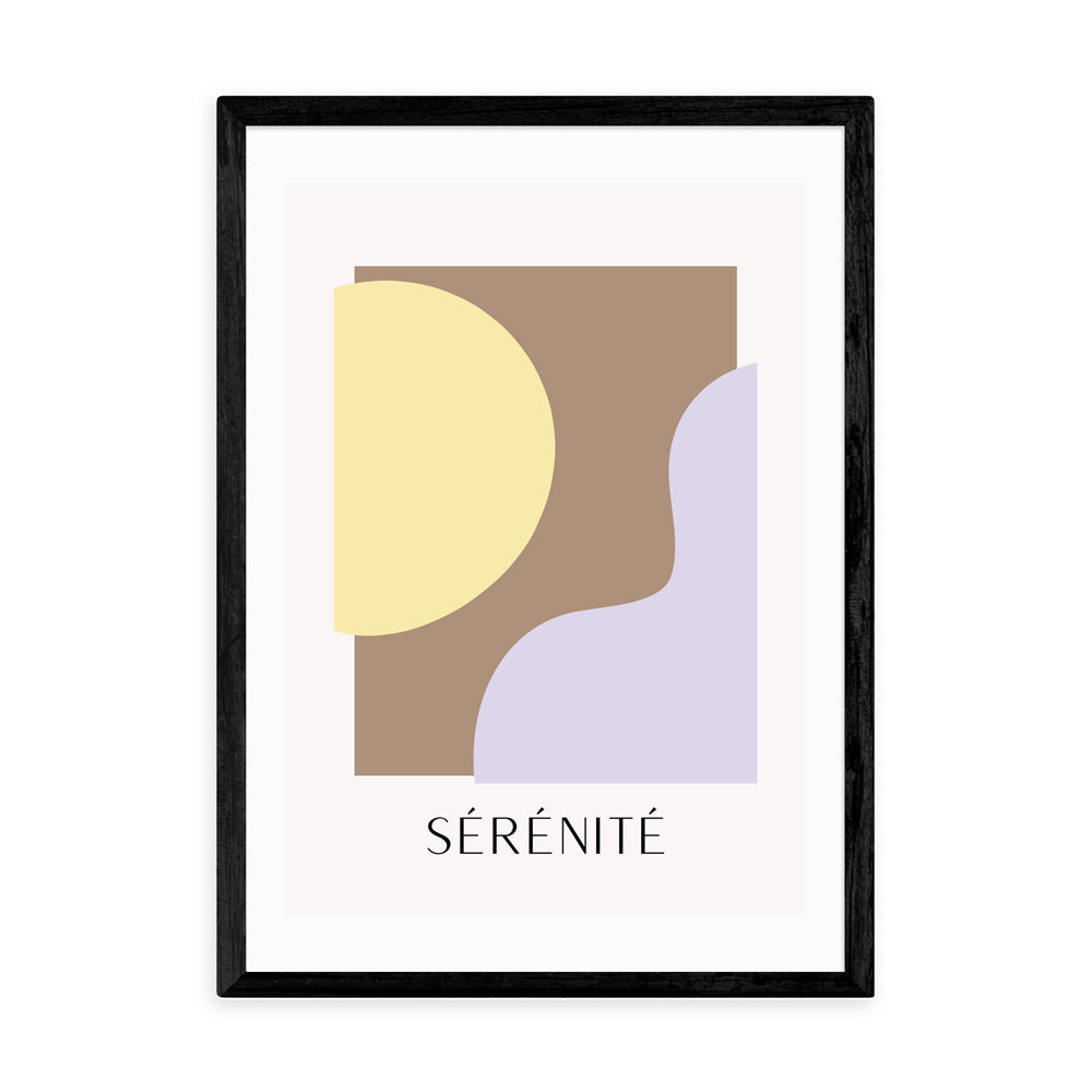 Product photograph of Serenite By Inoui - A3 Black Framed Art Print from Olivia's