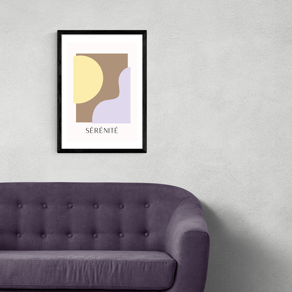 Product photograph of Serenite By Inoui - A3 Black Framed Art Print from Olivia's.