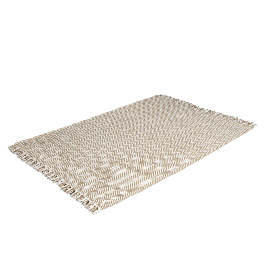 Product photograph of Native Home Zig Zag Jute Cotton Rug 120 X 180 Cm from Olivia's.