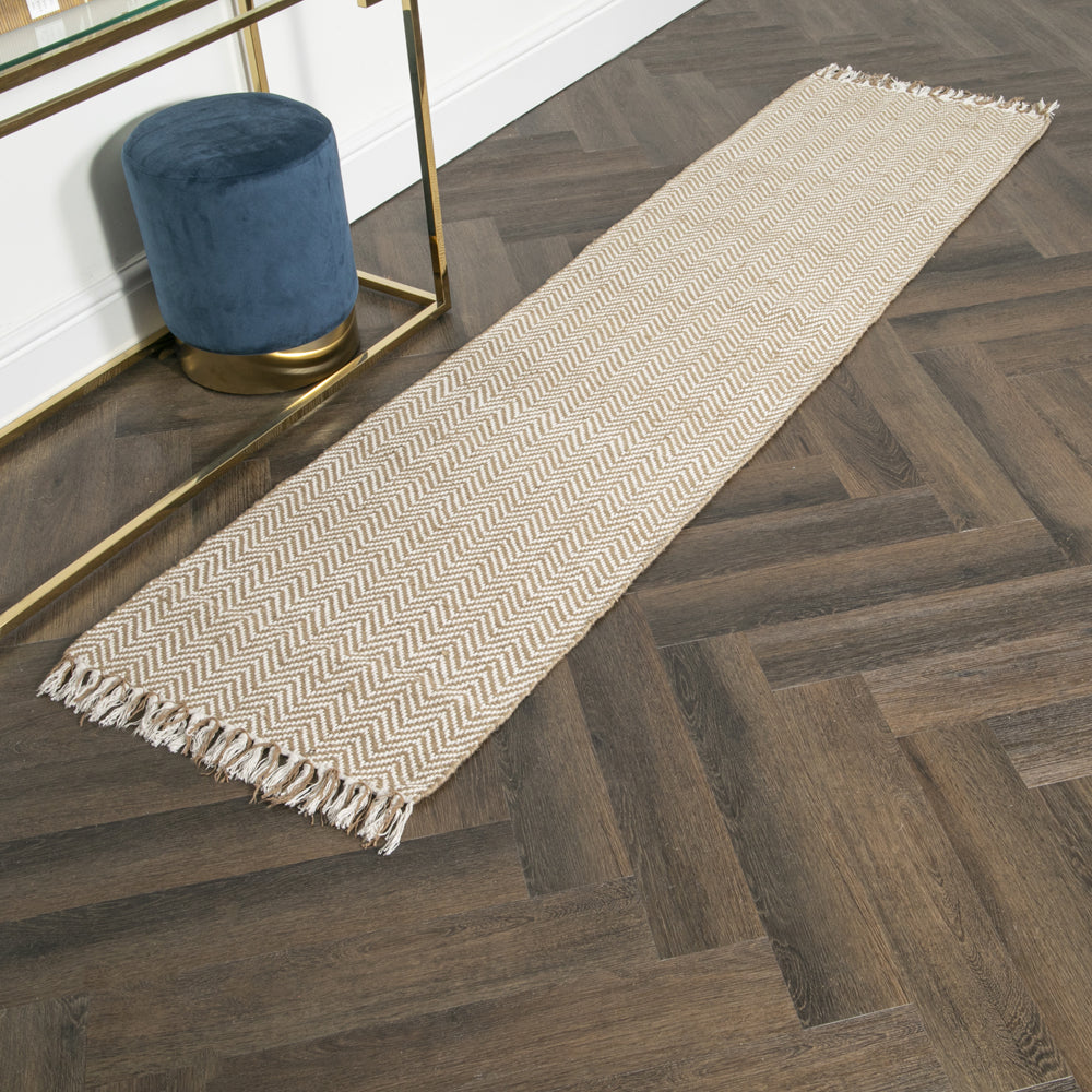 Product photograph of Native Home Zig Zag Jute Runner Rug 60 X 230cm from Olivia's