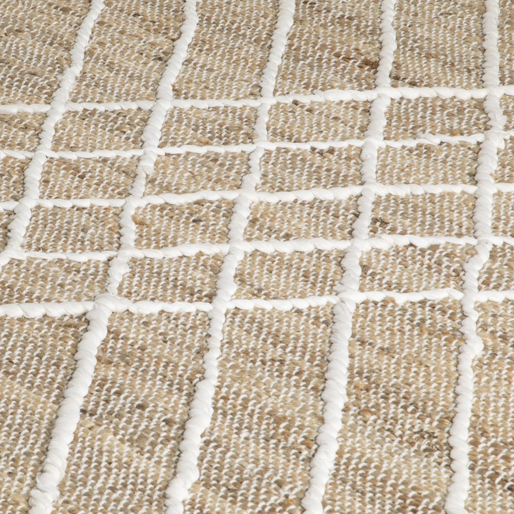 Product photograph of Native Home Cross Textured Jute Rug 160 X 230 Cm from Olivia's.