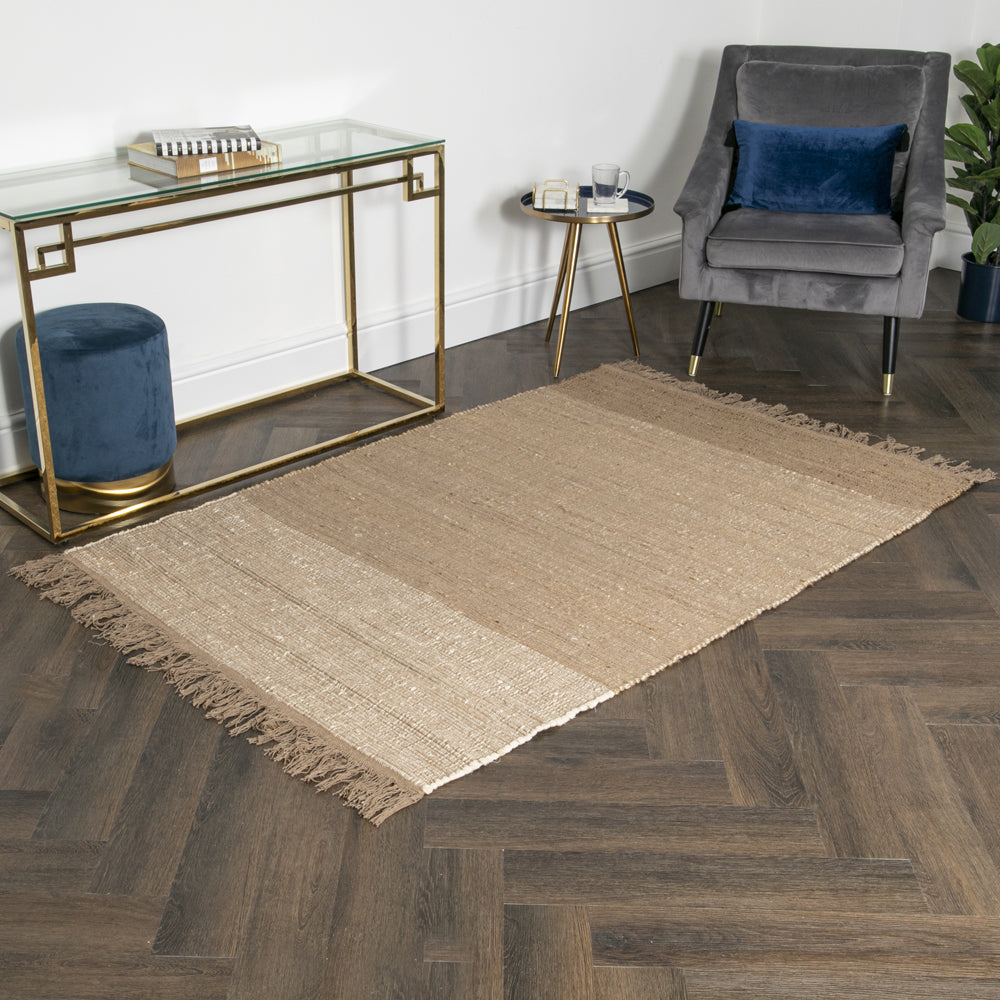 Product photograph of Native Home Natural Tones Jute Cotton Rug 120 X 180 from Olivia's