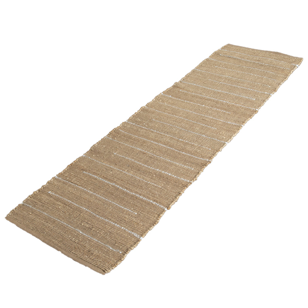 Product photograph of Native Home Woven Stripe Jute Runner Rug 60 X 230 Cm from Olivia's.