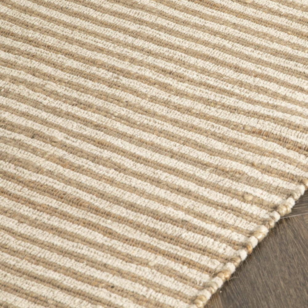Product photograph of Native Home Striped Wool Jute Runner Rug 60 X 230cm from Olivia's.