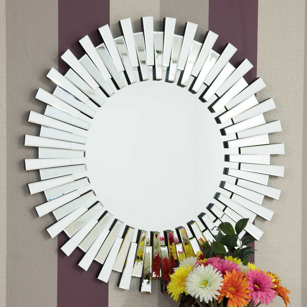 Product photograph of Olivia S Starburst Round Mirror - 91 X 91cm from Olivia's
