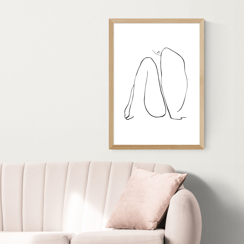 Product photograph of Infinity By Joanna Mudrowska - A2 Oak Framed Art Print from Olivia's