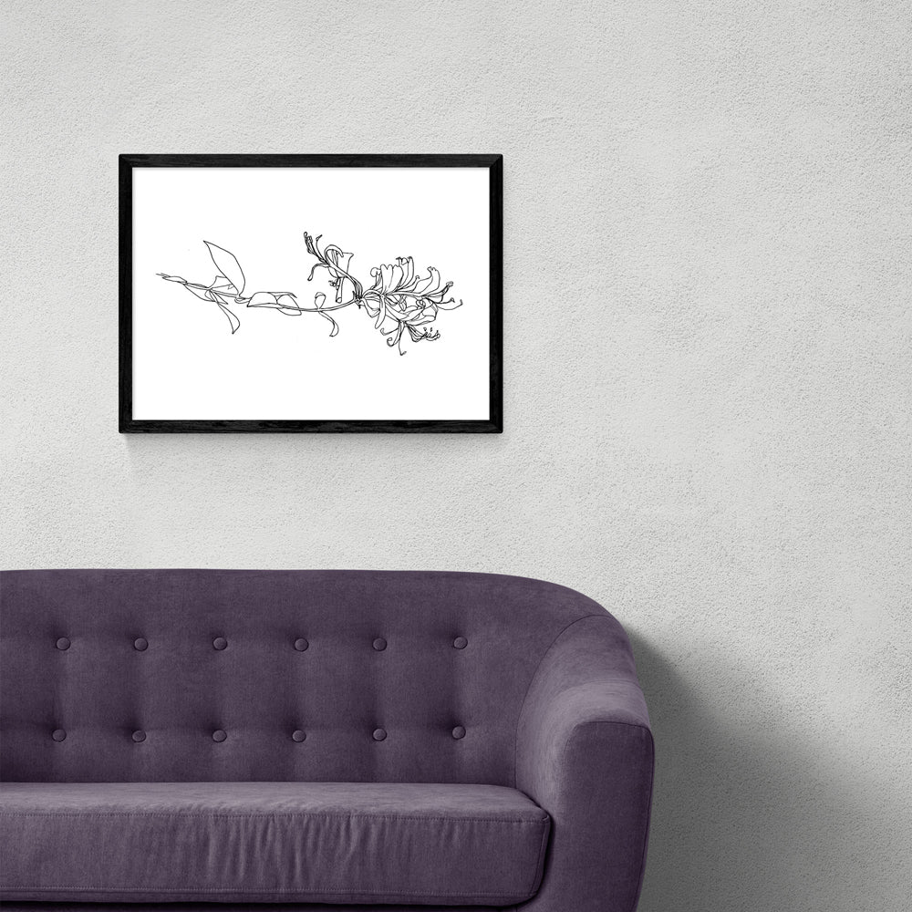 Product photograph of Honeysuckle By Jorgen Hansson - A3 Black Framed Art Print from Olivia's.