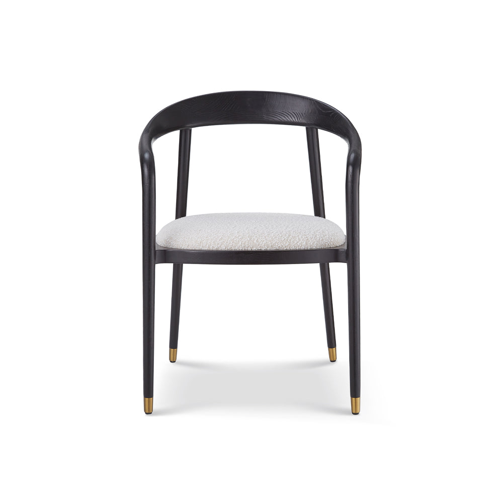 Product photograph of Liang Eimil Fluid Dining Chair Boucle Sand from Olivia's.